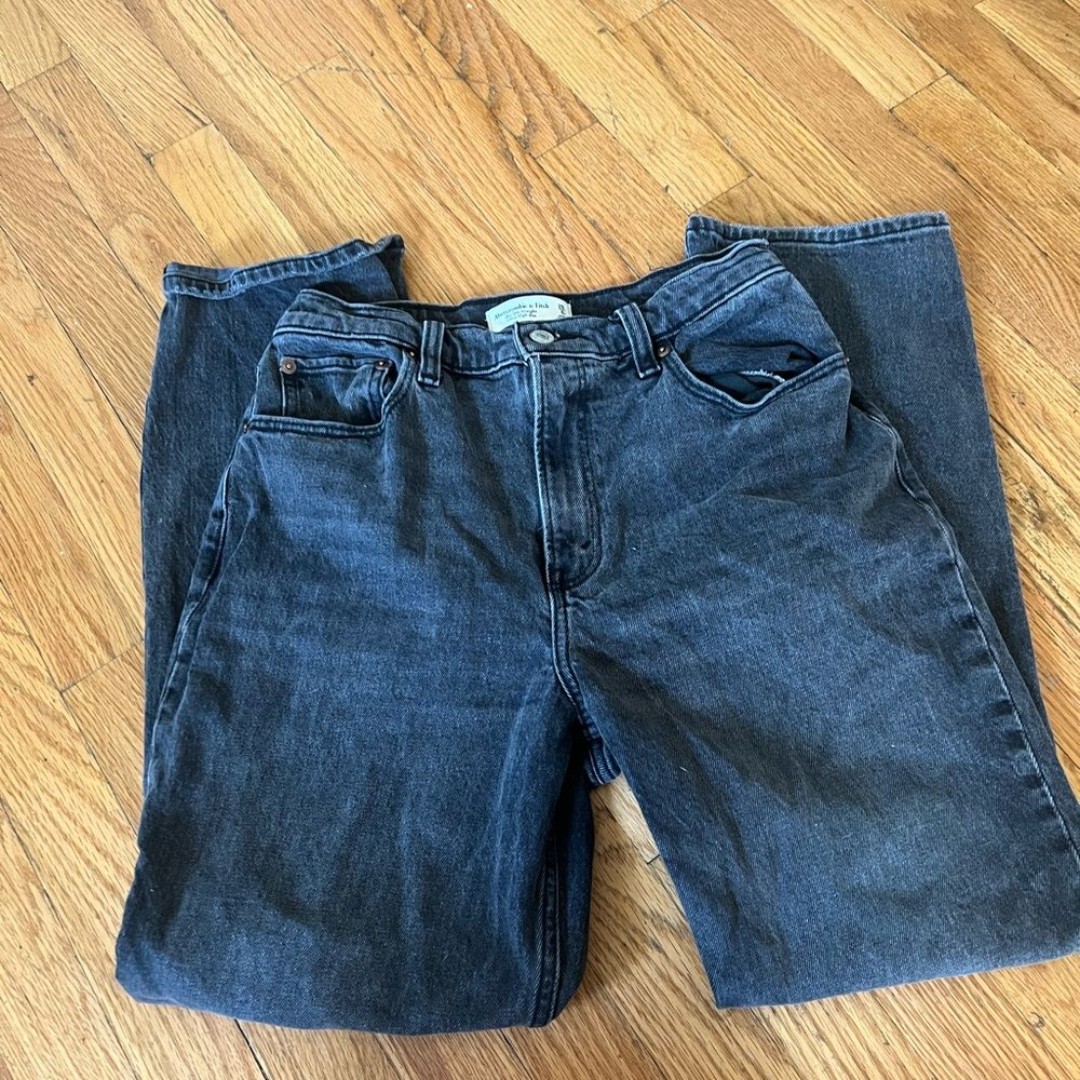 Abercombie & Fitch Black Ultra High Rise 90s Jeans