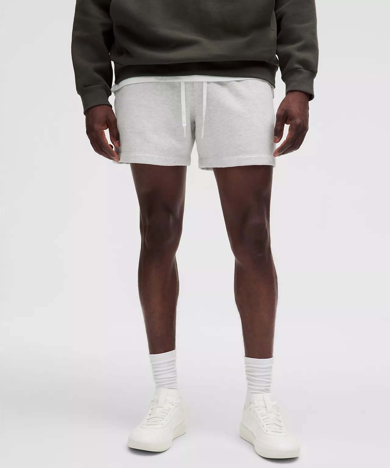 (M) Lululemon Men’s Steady State Classic-Fit Short 5”-Ultra Light Grey