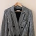 Reformation Rae Gingham Black White Linen Belted Blazer S