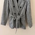 Reformation Rae Gingham Black White Linen Belted Blazer S