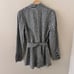 Reformation Rae Gingham Black White Linen Belted Blazer S