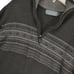 Oscar De La Renta Men's L Fair Isle 1/4 Zip Gray Pullover Knit Sweater Casual
