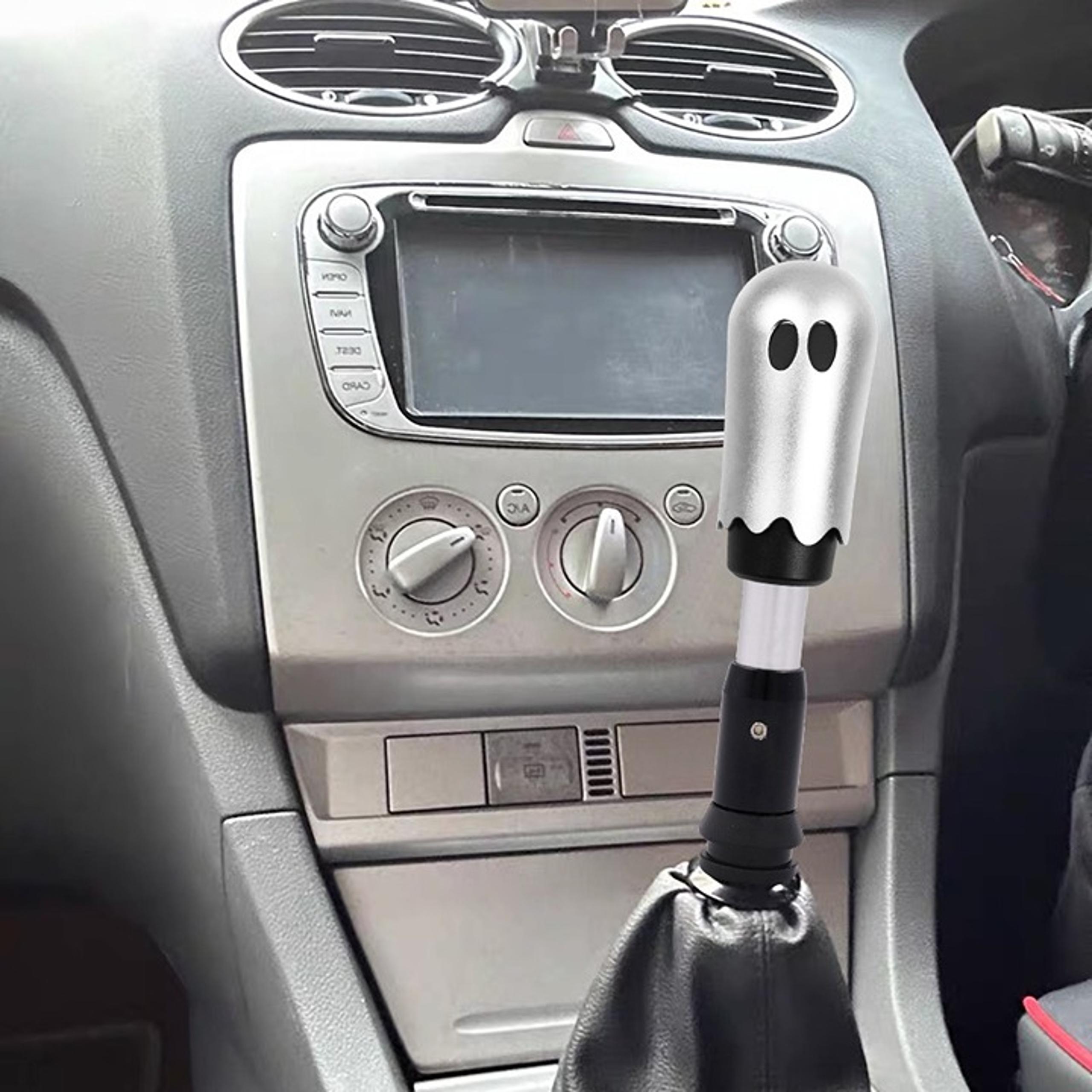 New Universal Ghost Aluminum Silver Automatic Gear Shift Knob Shifter Lever Head