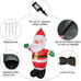5 FT Christmas Inflatables Santa Claus Decorations Blow Up Yard with LED Lights