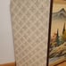 JAPANESE Silk Byobu Mountain Scene 4-Panel Folding Screen - Signed - Vintage