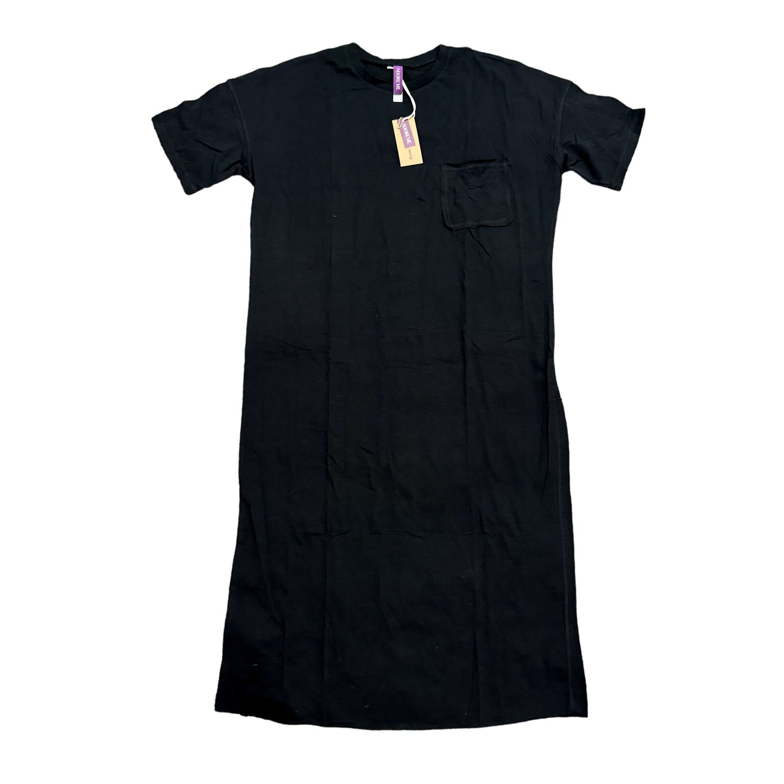 Adore Me Devyn Sleep Dress in Black, Size S