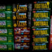 Huge Bulk Lot of 100 Unopened Old Vintage NFL Football Cards in Wax Packs NEWDou