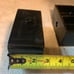 2 Lift Blocks Tapered with 9/16 Pin 2.5 Wide 5 Long  Open box