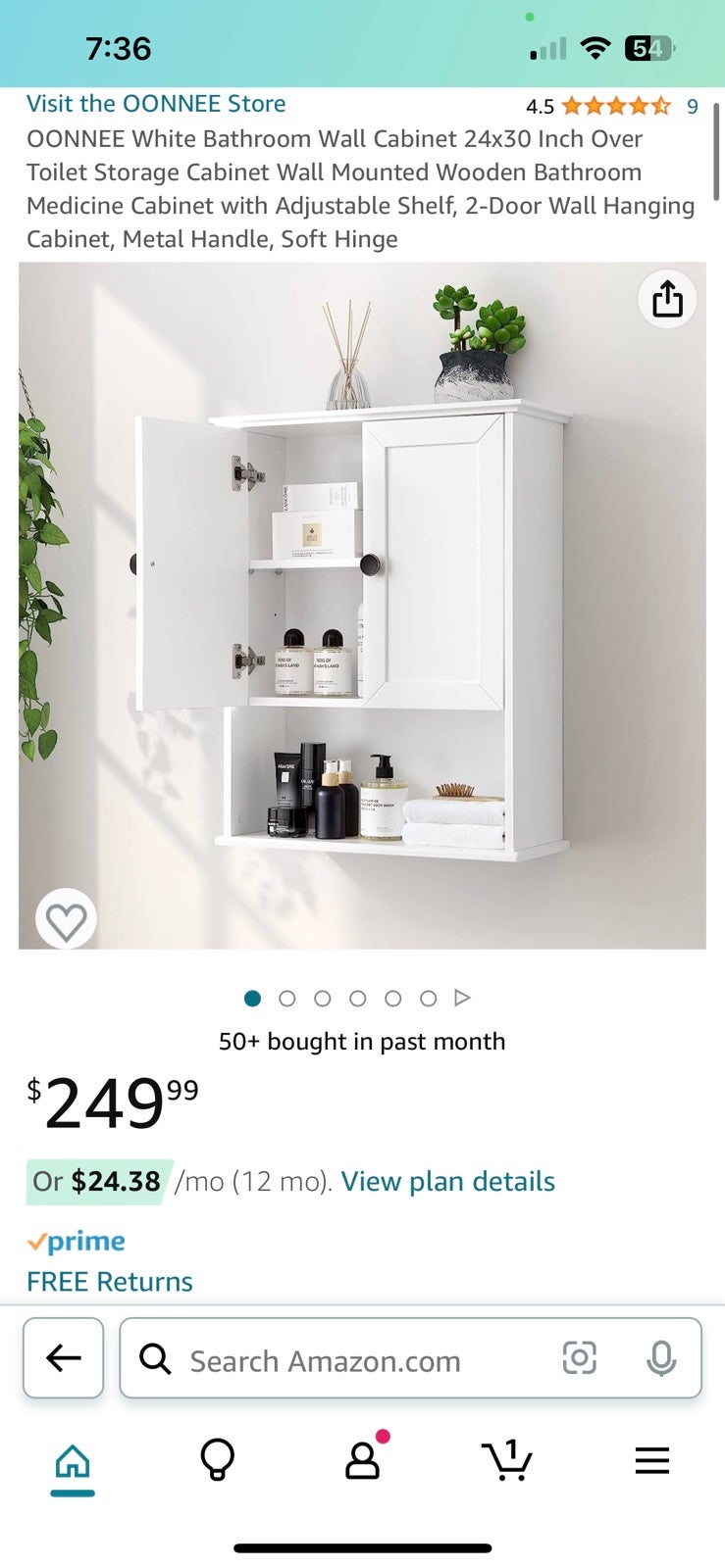 Hanging Shelf Medicine Cabinet