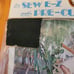 Sew EZ Pre Cut Fashions Overblouse Pockets Black Cotton Kit Small Vintage Patter