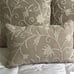 Arhaus Carlisle Linen Crewel Embroidered Floral Throw Pillow Set of 3