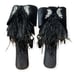 Antonio Melani Women's Crushed Black Velvet Heels 10M