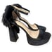 Antonio Melani Women's Crushed Black Velvet Heels 10M