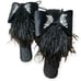 Antonio Melani Women's Crushed Black Velvet Heels 10M