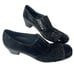 Helle Comfort Crocodile Embossed Patent Leather Heeled Shoes, Sz. 9.5 women