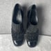 Helle Comfort Crocodile Embossed Patent Leather Heeled Shoes, Sz. 9.5 women
