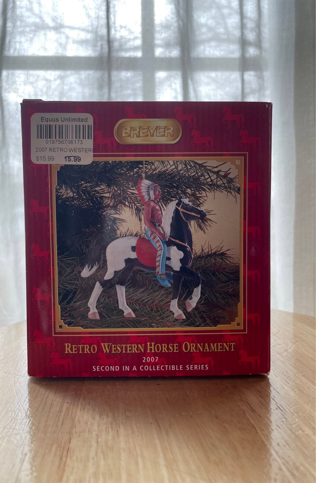 Breyer retro western horse ornament