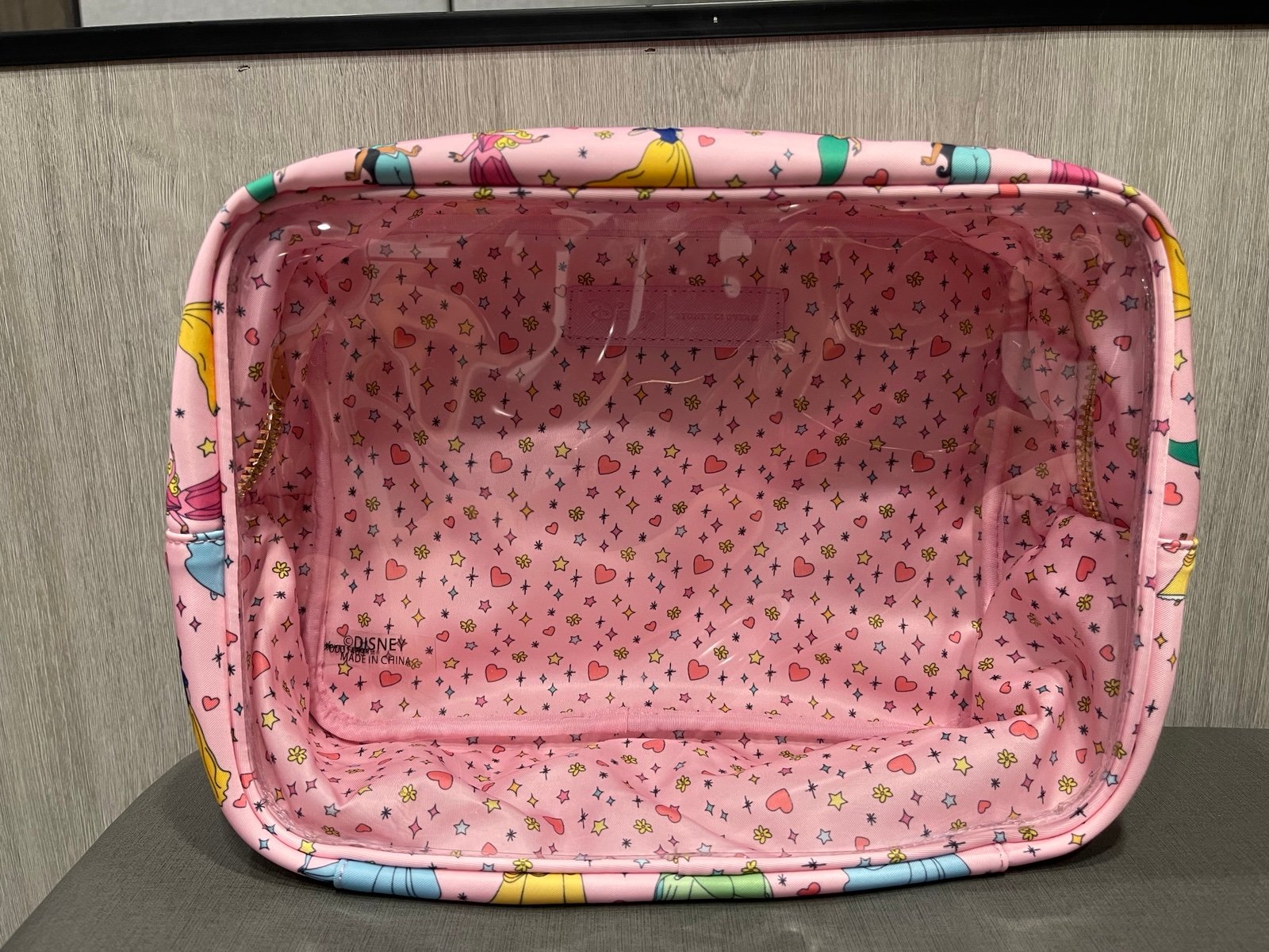 Stoney Clover Lane Disney Princess Large Clear Front Pouch