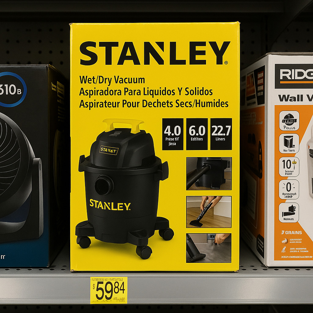 NEW Stanley SL18116P Wet/Dry Vacuum 6 Gallon 4 Horsepower Black SHIPS FAST