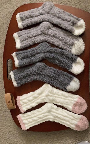 7 Pairs Womens Winter Fuzzy Socks Cozy Fluffy Socks Warm Fuzzy Christmas Socks