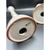 Pair of Molde Portugal White Pottery Candlesticks Candle Holders