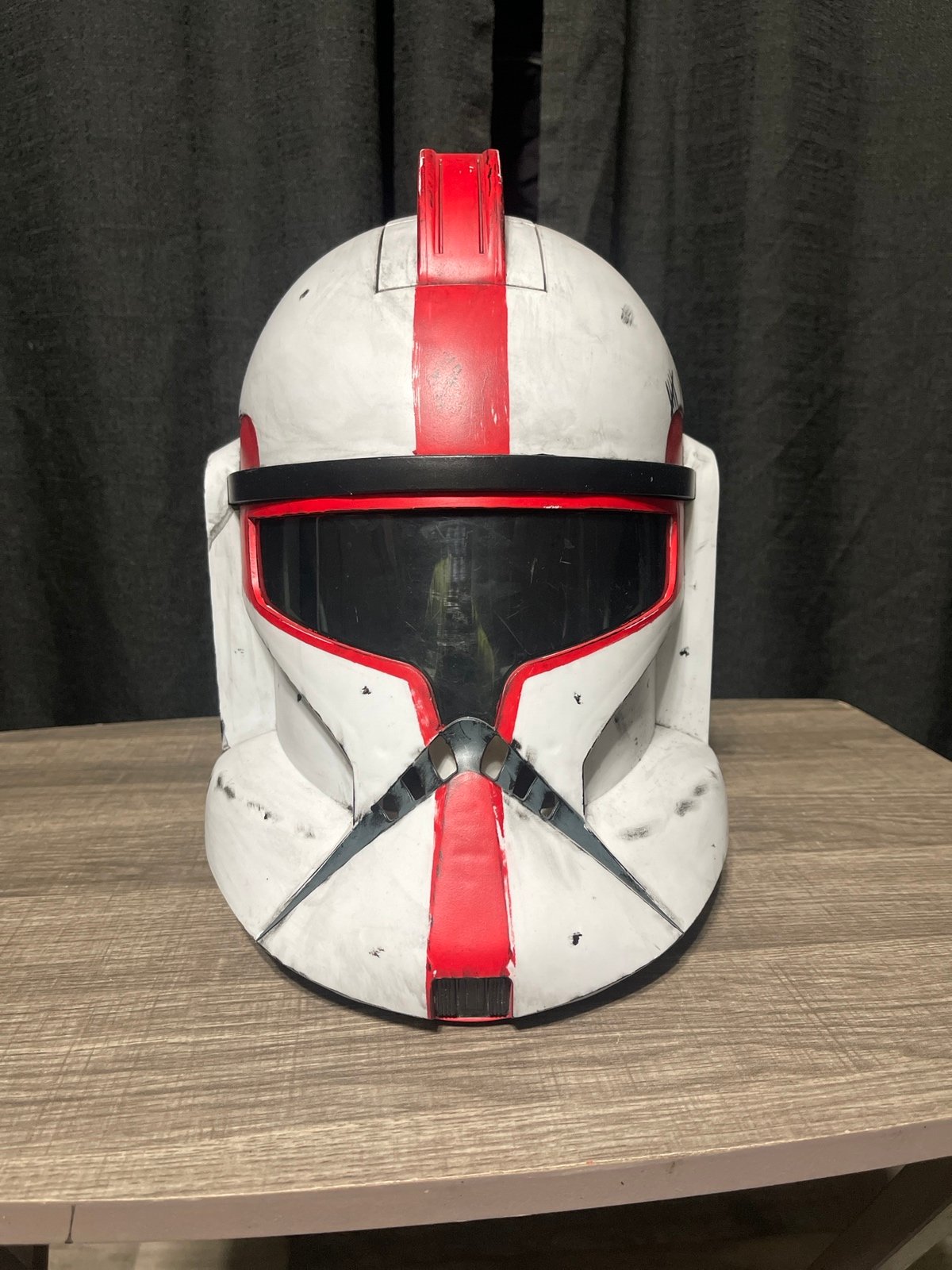 Custom painted hasbro clone trooper captain helmet