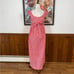 Adorable Vintage Chas L Lewis California Raggedy Ann Gingham Maxi Dress!