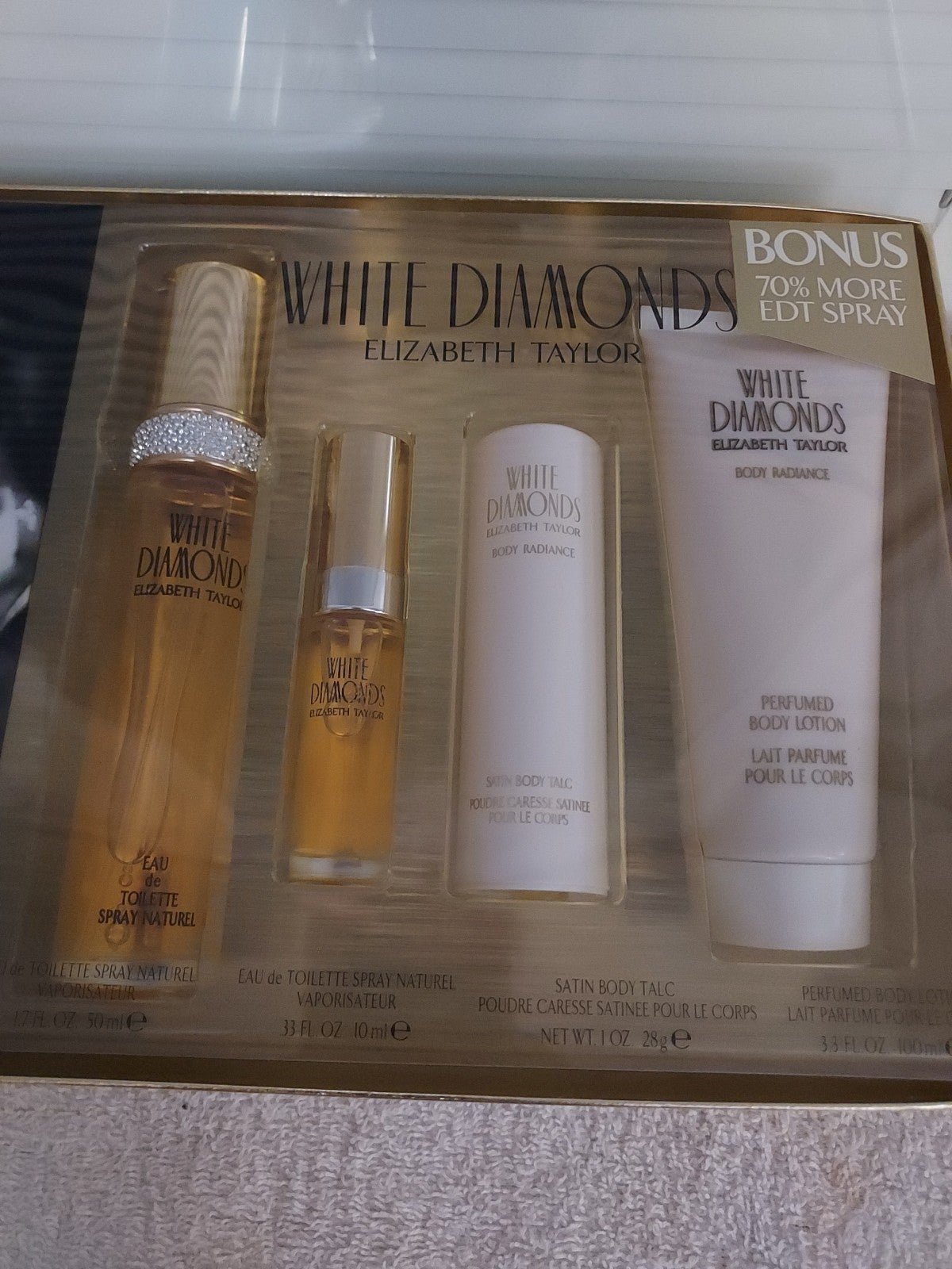 NWT ELIZABETH TAYLOR WHITE DIAMOND BONUS 70% MORE