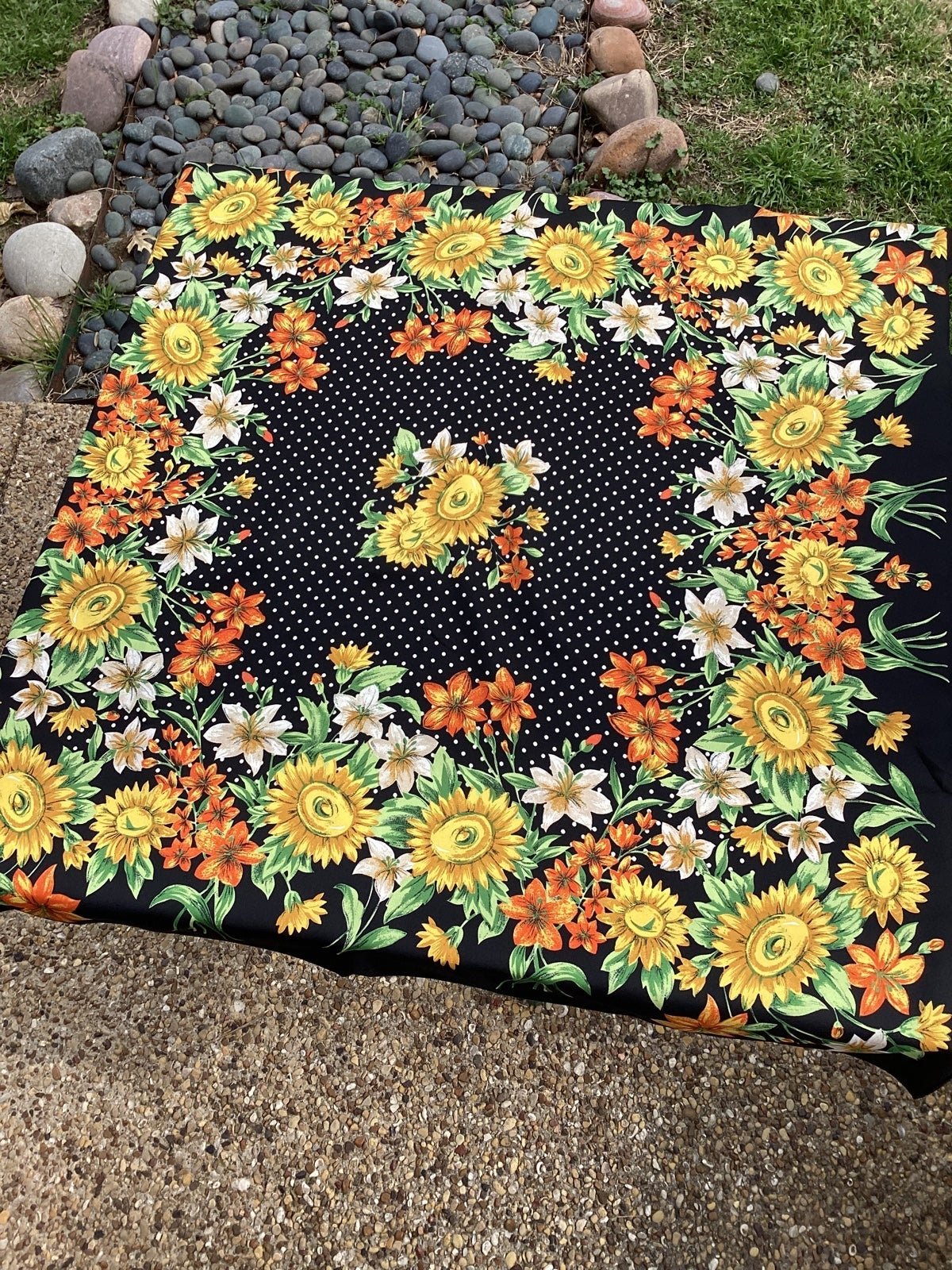 Sunflowers & Lilies Scarf
