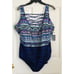 LONGITUDE LACE UP BACK TANK SWIMWEAR LONG TORSO ONE PIECE MAYAN TRAIL SIZE24