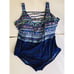 LONGITUDE LACE UP BACK TANK SWIMWEAR LONG TORSO ONE PIECE MAYAN TRAIL SIZE24