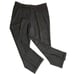 Vintage 80s Givenchy Pleated Front Pants 38 Brown Straight Leg Cuffed Pockets