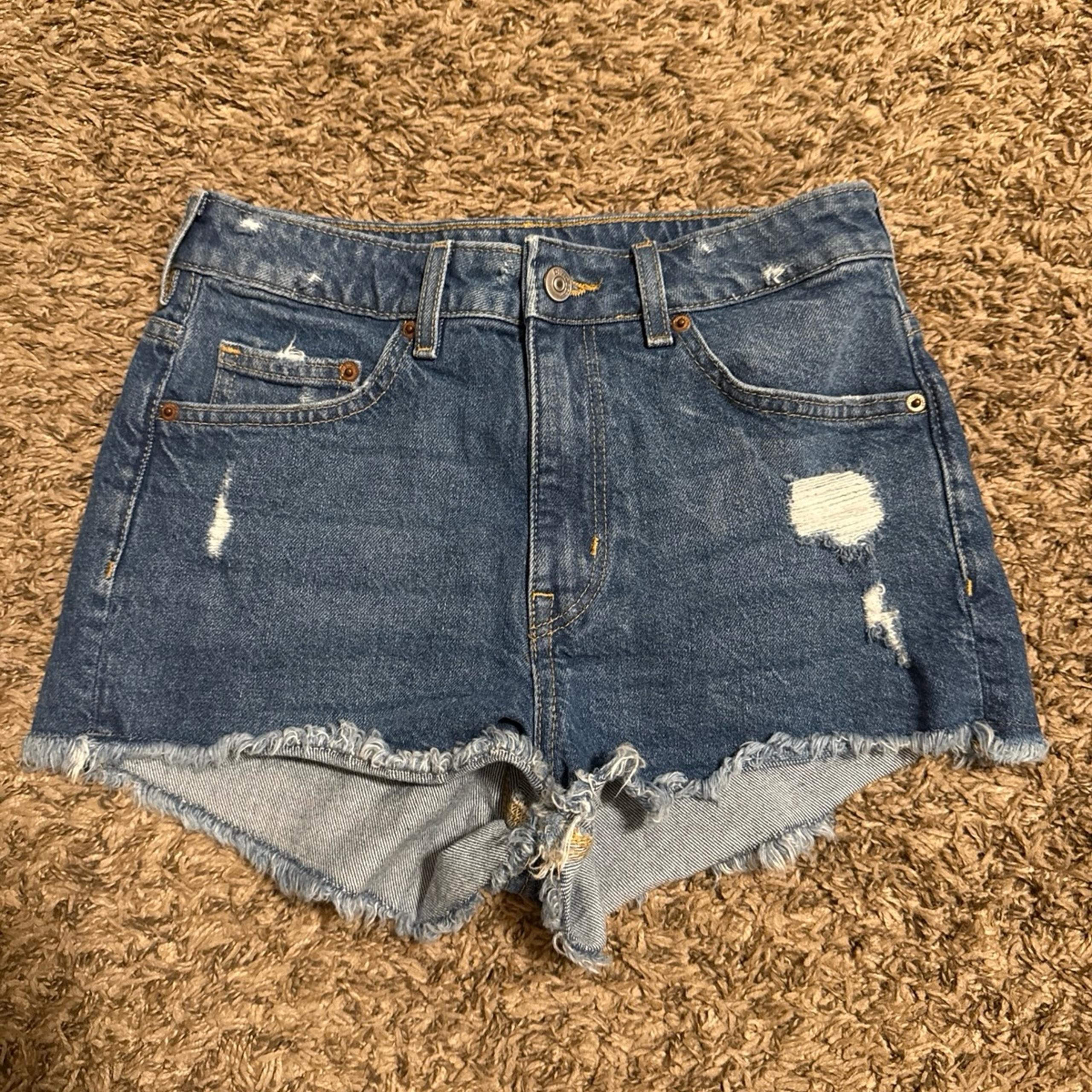 WOMENS JUNIORS H&M DIVIDED DENIM JEANS SHORTS