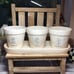 Rae Dunn Rosemary Parsley Thyme herb planters