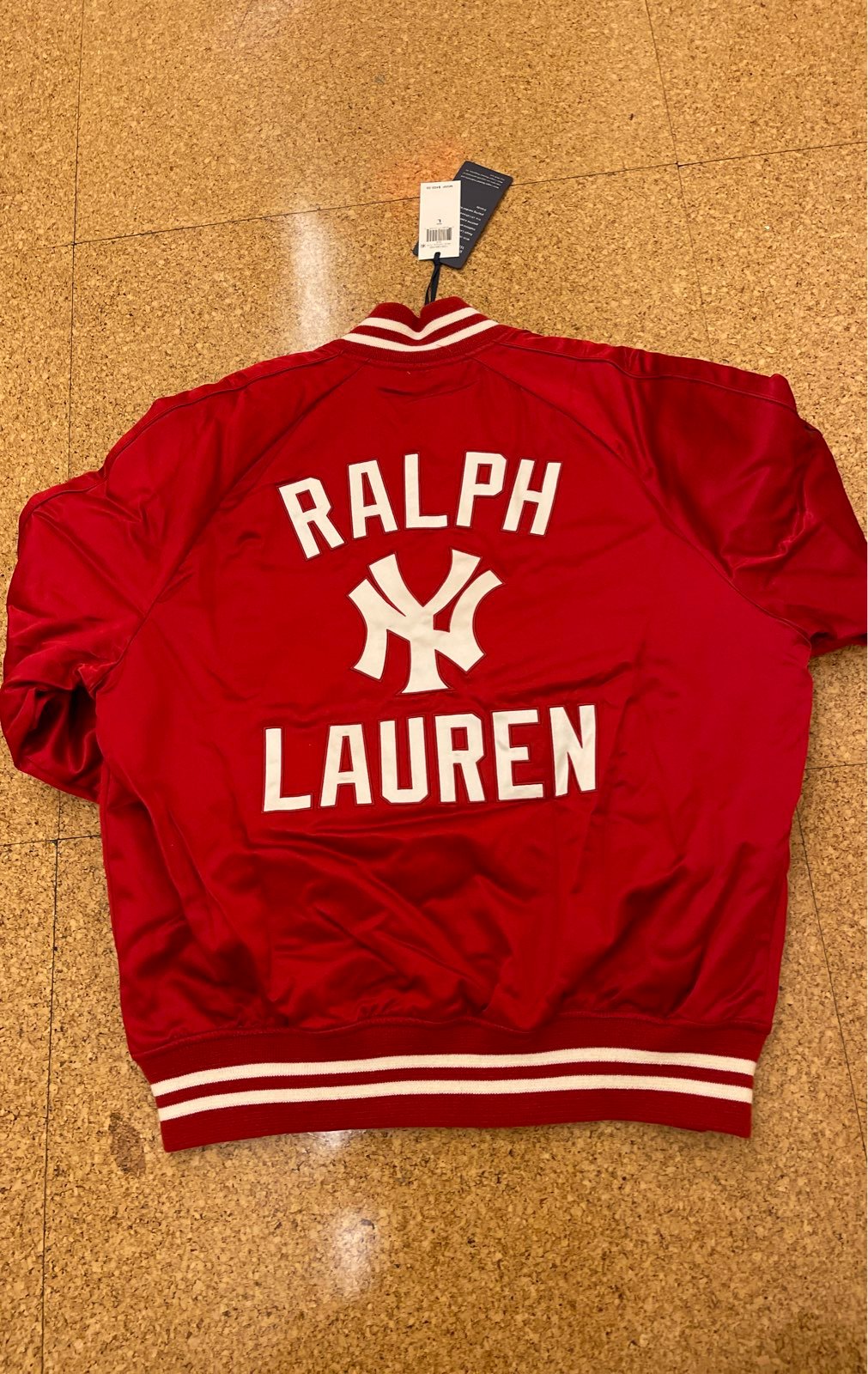 Ralph lauren yankee jacket lg mens