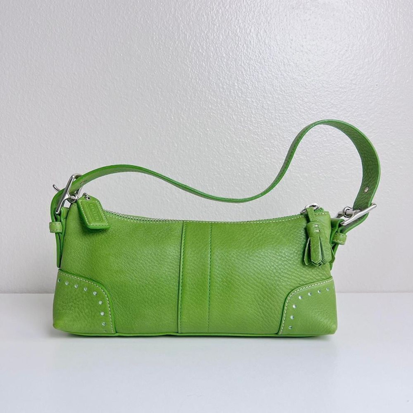 coach vintage hampton baguette shoulder 5052