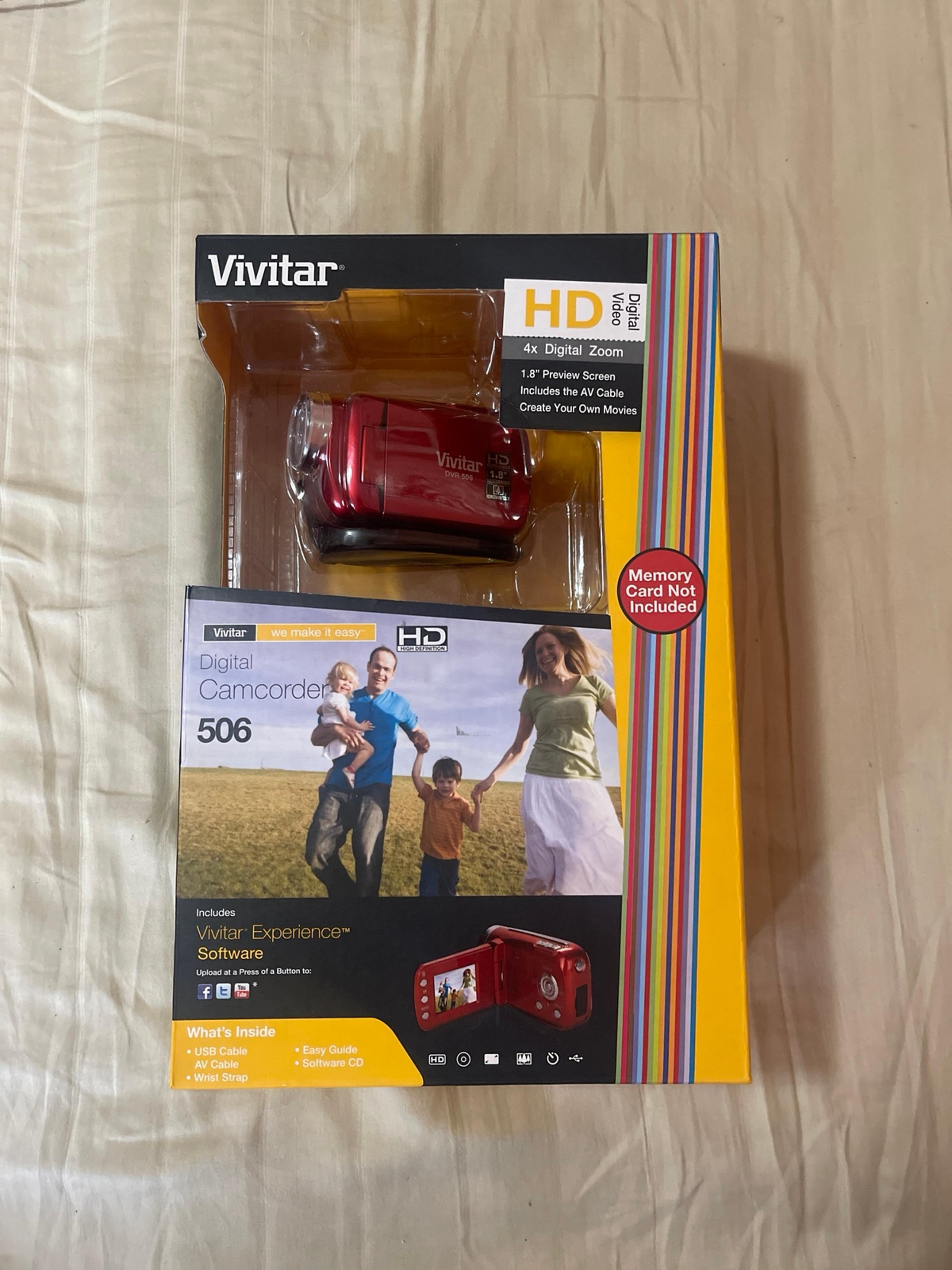 Vivitar digital video recorder HD DVR 506 Camcorder Camera 4x Digital Zoom NIB