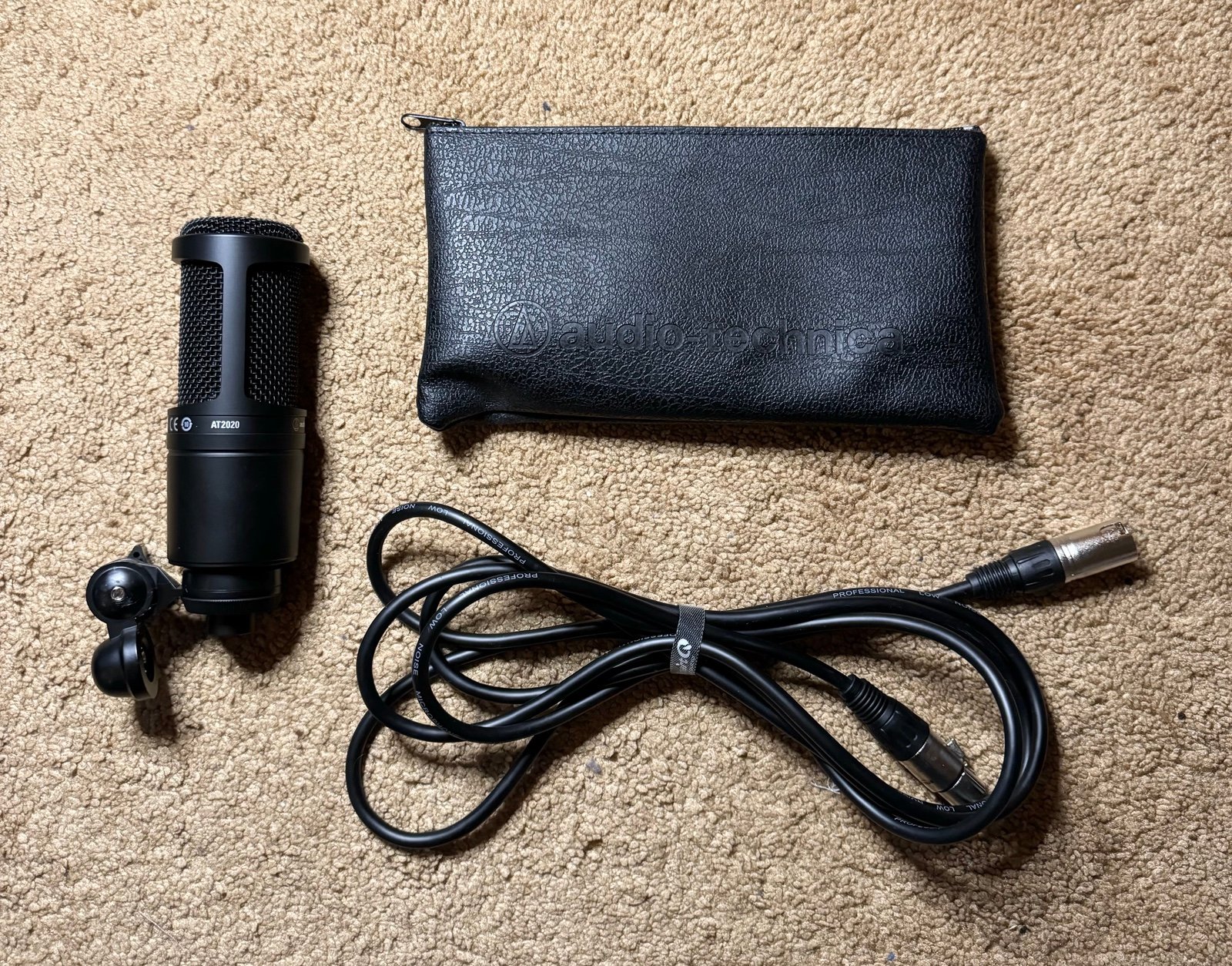 Audio-Technica AT2020 Cardioid Condenser Studio XLR Microphone