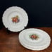 6 Alden Copeland Spode 9 Luncheon Plates - Raised Daisy Rim W/Fruit Centers