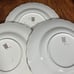 6 Alden Copeland Spode 9 Luncheon Plates - Raised Daisy Rim W/Fruit Centers