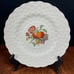 6 Alden Copeland Spode 9 Luncheon Plates - Raised Daisy Rim W/Fruit Centers