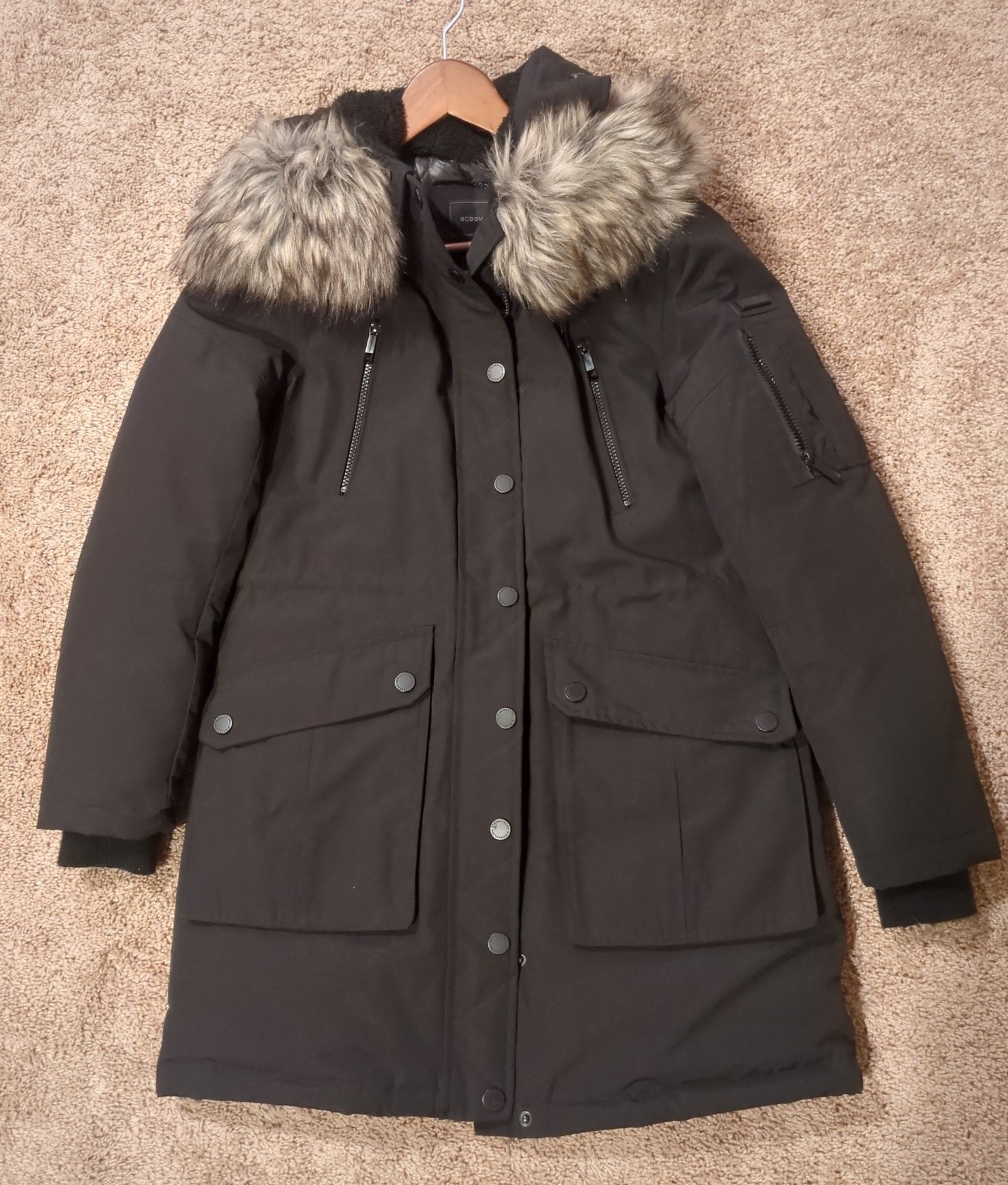 Bcbg maxazria black coat small