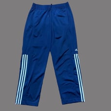 Adidas Athletic Y2K Basketball Track Running Navy Blue Pants Men's Size Medium