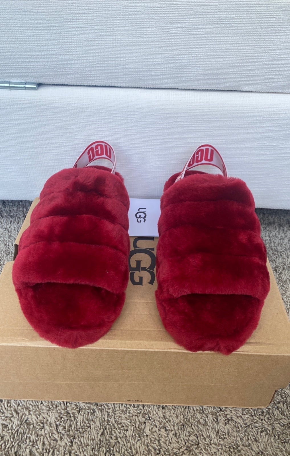red uggs slippers