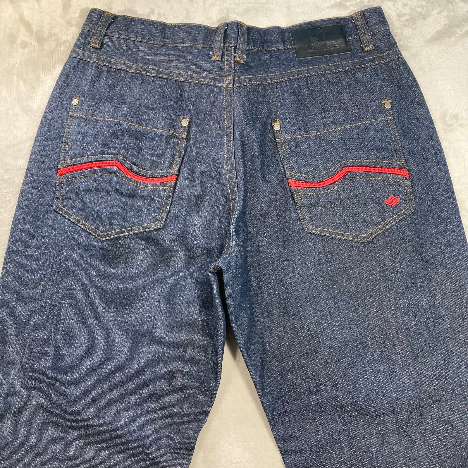 Enyce Jeans Men's Sz 38x32 Relaxed Straight Embroidered Sean Combs Co. baggy