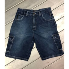Vintage Y2K Fubu Jean Shorts Jorts Men's Size 34 Baggy Hip Blue Denim