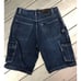 Vintage Y2K Fubu Jean Shorts Jorts Men's Size 34 Baggy Hip Blue Denim