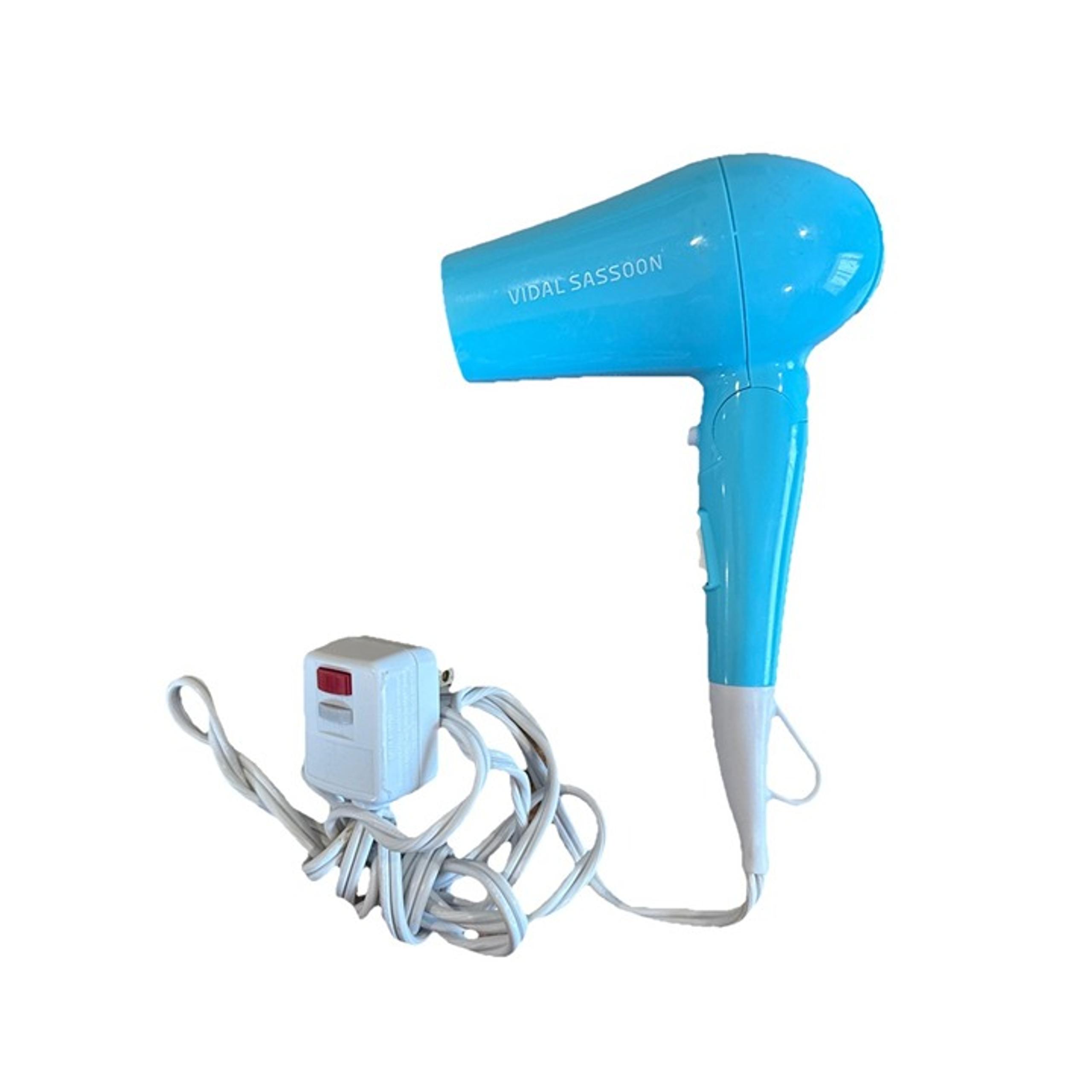 Vidal Sassoon Travel Hair Dryer Model VSDR5520 Mini Turbo 800 Watts Compact Blue