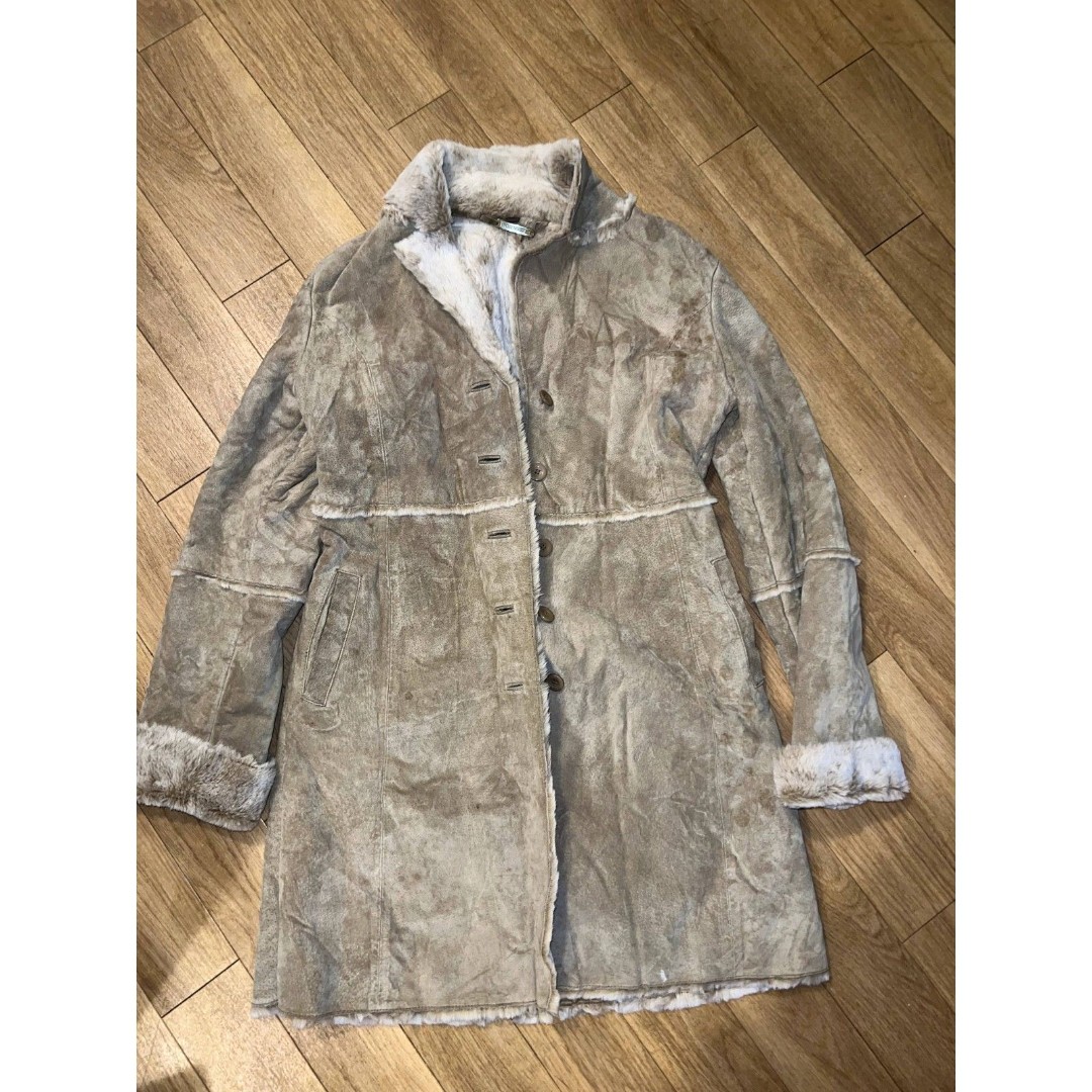 Brandon Thomas Leather Coat Size Large