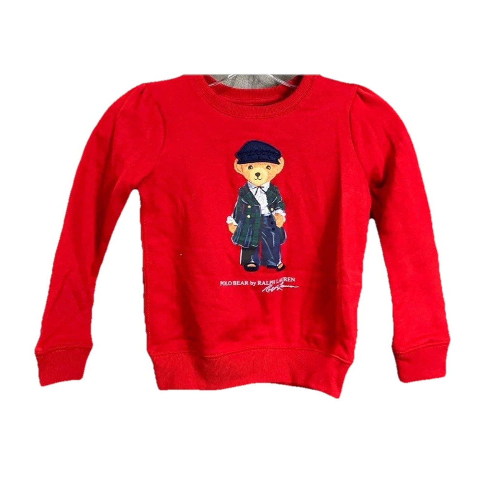 Polo Bear By Ralph Lauren Red Boys/Girls Sweatshirt Pullover 6X (6 Extra) NWT